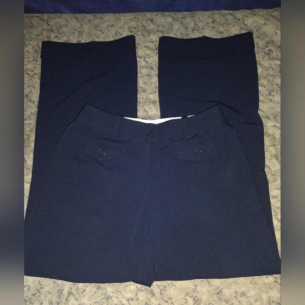 "Worthington Works" Stretch Separates Vintage Blue Dress Pants